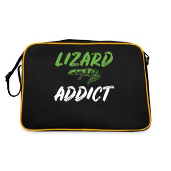 Lizard Lover Lizard Gift Lizard Propriétaire - Sac Retro - noir/or - Dos
