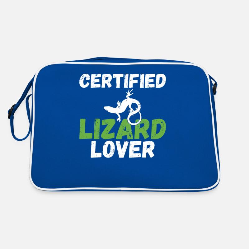 Eidechsenliebhaber Eidechse Geschenk Eidechse Besitzer Retro Tasche