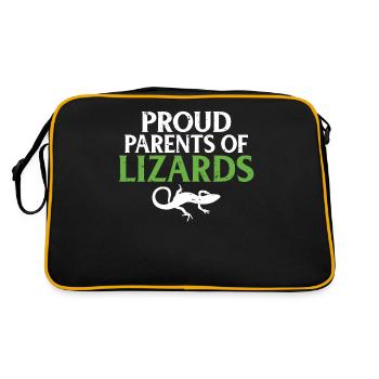 Lizard Lover Lizard Gift Lizard Propriétaire - Sac Retro - noir/or - Dos