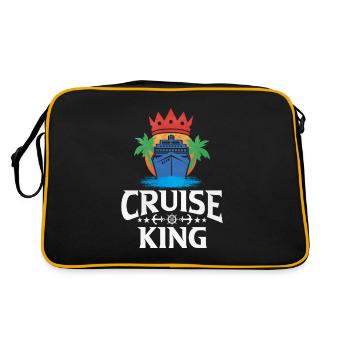Kreuzfahrt - Retro Tasche - Schwarz/Gold - Hinten