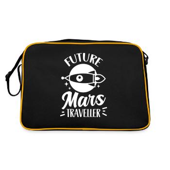 Futur astronaute de la planète Mars - Sac Retro - noir/or - Dos