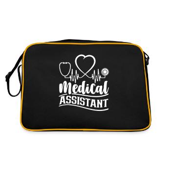 Medical Assistant Nurse Assistant - Retro Bag - black/gold - Back
