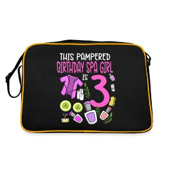 Spa Birthday For Girls 3rd Spa Birthday Party - Retro Bag - black/gold - Back