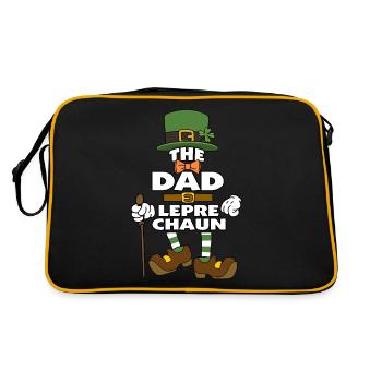 The Dad Leprechaun St Patrick's Day - Retro Bag - black/gold - Back