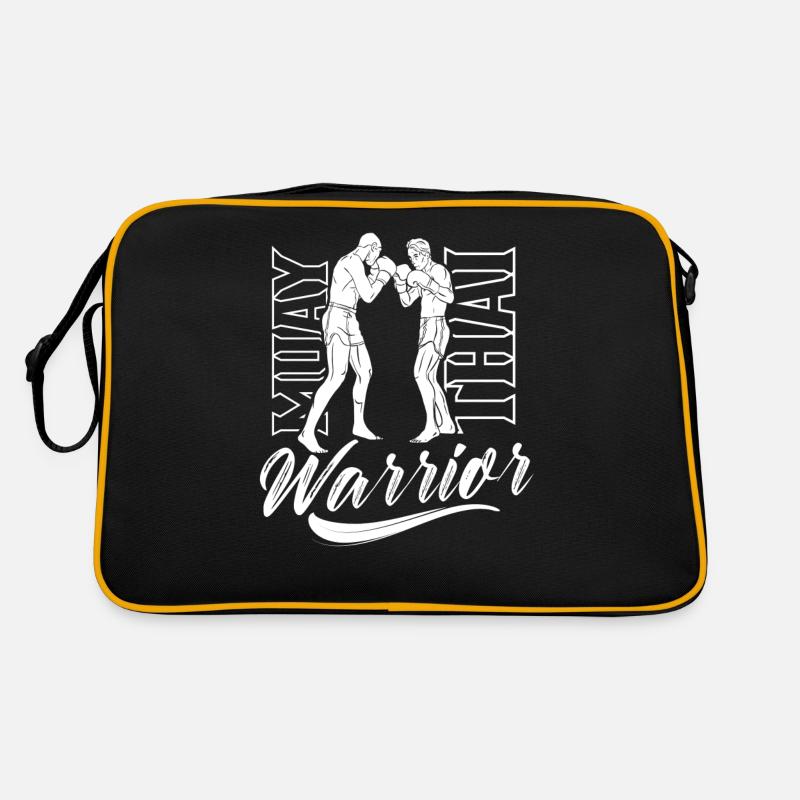 Muay Thai Krieger Kämpfer Kampf Kampfsport Retro Tasche