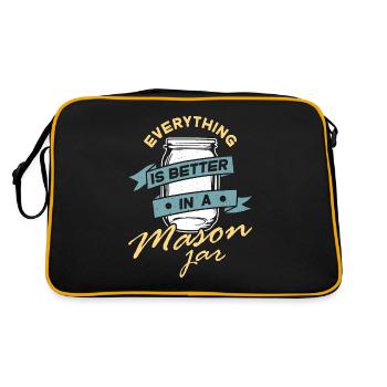 Canning Everything Is Better Homesteader Canner - Retro Tasche - Schwarz/Gold - Hinten