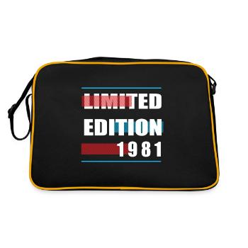 Limited Edition 1981 - Retro Tasche - Schwarz/Gold - Hinten
