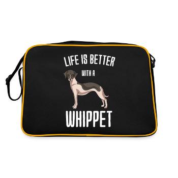 Whippet - Retro Bag - black/gold - Back