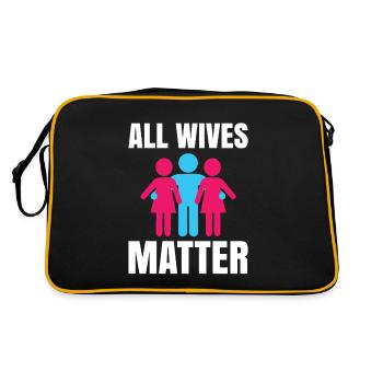 All Wives Matter for Women's Rights - Retro Bag - black/gold - Back