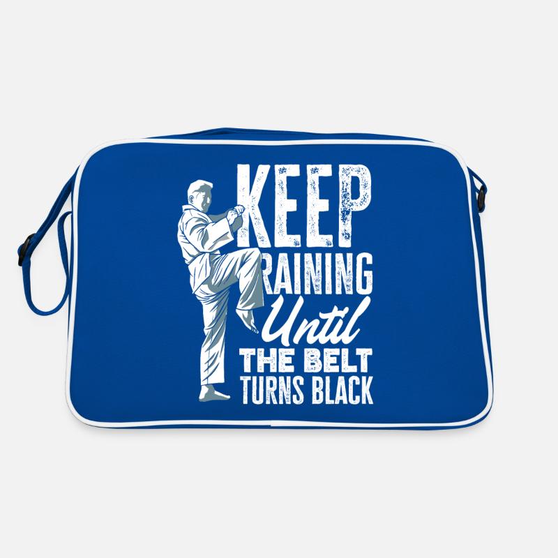 Keep Training Until The Belt Turns Black Retro Tasche