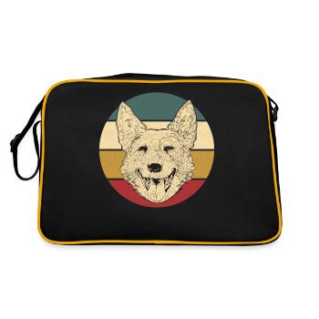 Australian Cattle Dog - Retro Bag - black/gold - Back