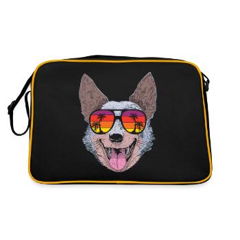 Australian Cattle Dog - Retro Bag - black/gold - Back