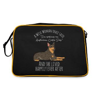 Australian Cattle Dog - Retro Bag - black/gold - Back
