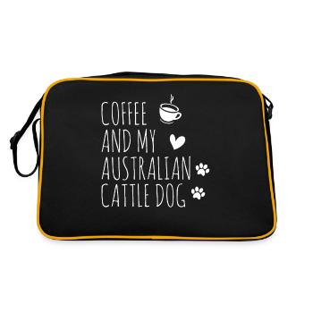 Australian Cattle Dog - Retro Bag - black/gold - Back
