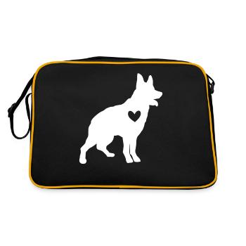 Australian Cattle Dog - Retro Bag - black/gold - Back