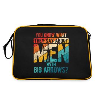 Bogenschießen Archery - Retro Tasche - Schwarz/Gold - Hinten