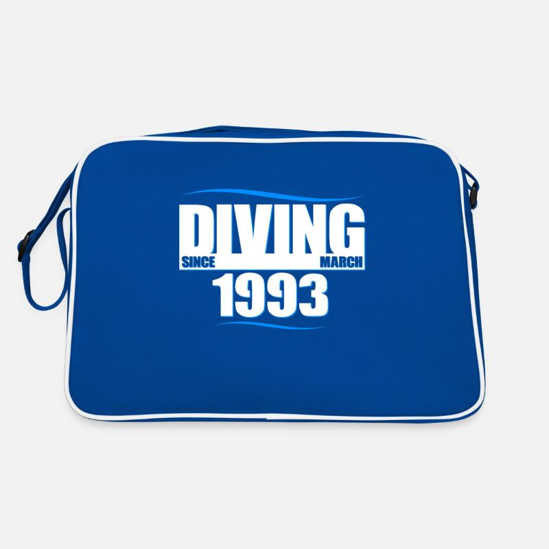 Anniversaire du plongeur - Plongée depuis mars 1993 Sac Retro