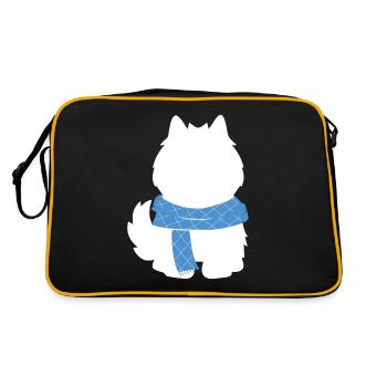 American Eskimo Dog - Retro Bag - black/gold - Back