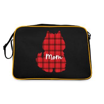 American Eskimo Dog - Retro Bag - black/gold - Back