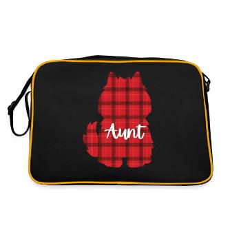 American Eskimo Dog - Retro Bag - black/gold - Back