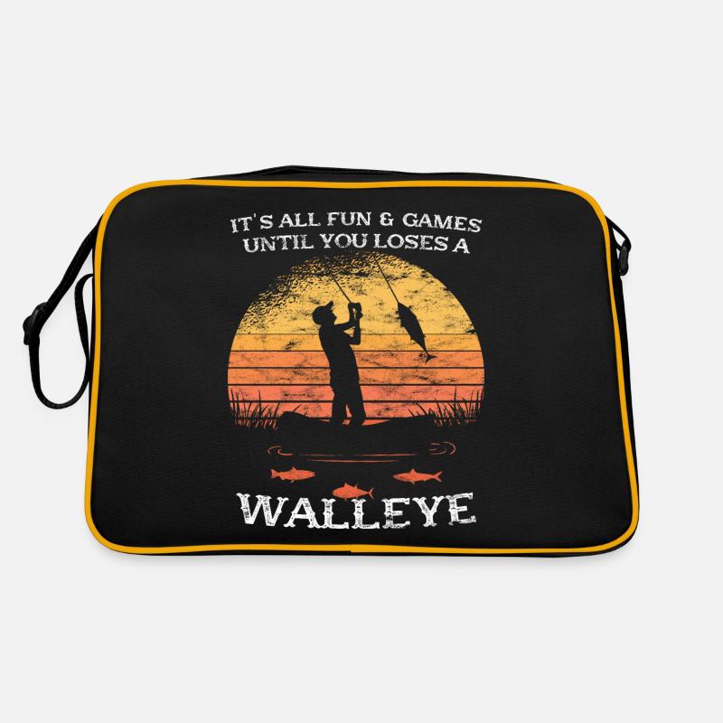 Es Macht Alles Spaß Und Spiele - Walleye Hunter Retro Tasche