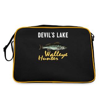 Devil Lake Fishing - Walleye Hunter - Retro Bag - black/gold - Back
