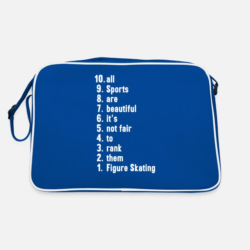 Lustige Sportler Sprüche Eislaufen Geschenk Retro Tasche