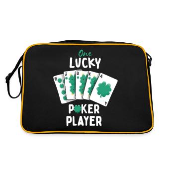 Un joueur de poker chanceux Irlandais de la Saint-Patrick - Sac Retro - noir/or - Dos