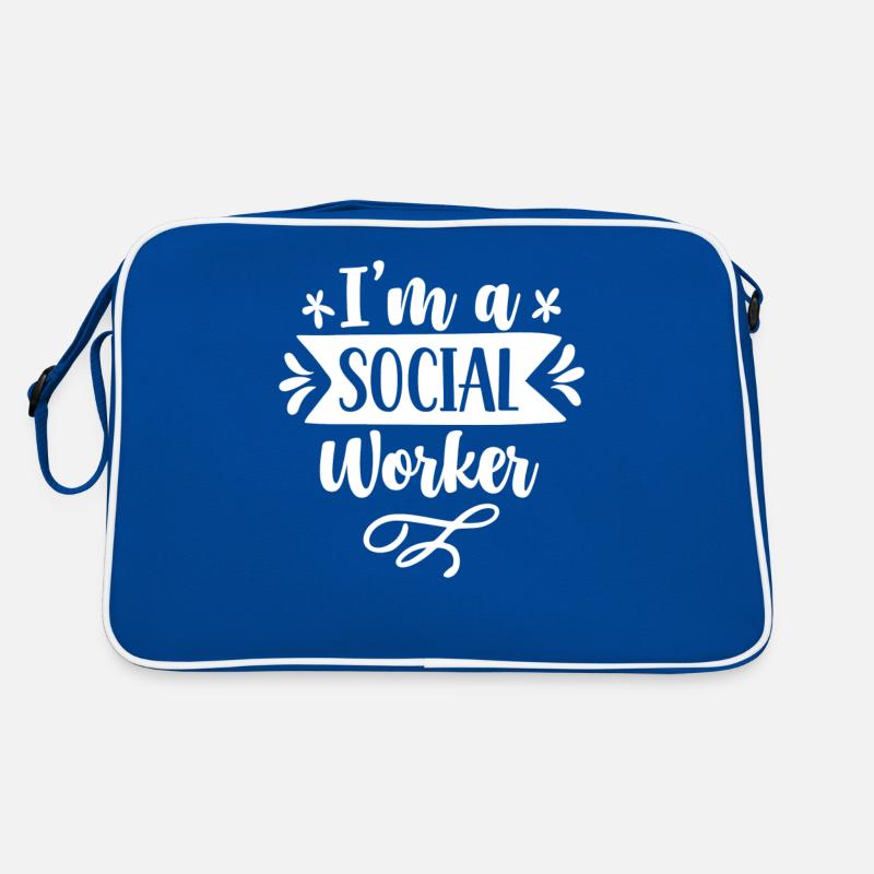 I am a social worker training social worker Retro Bag