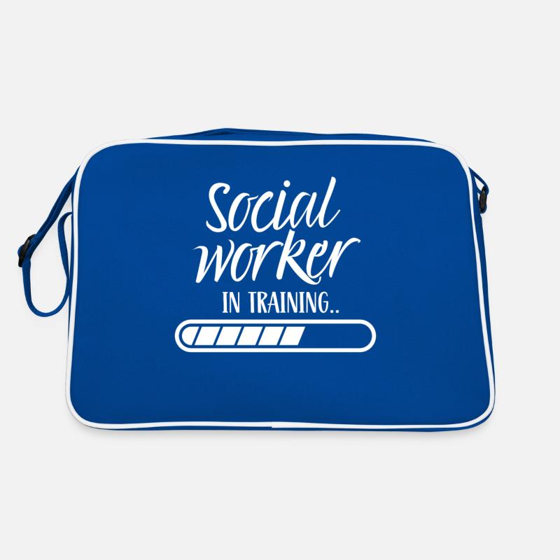Sozialarbeiterin In Ausbildung Sozialarbeiter Retro Tasche
