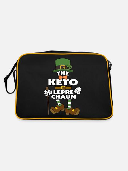 Le Keto Leprechaun St Patrick’s Day - Sac Retro - noir/or - Dos