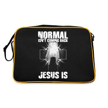 La normale ne revient pas Jésus est - Sac Retro - noir/or - Dos