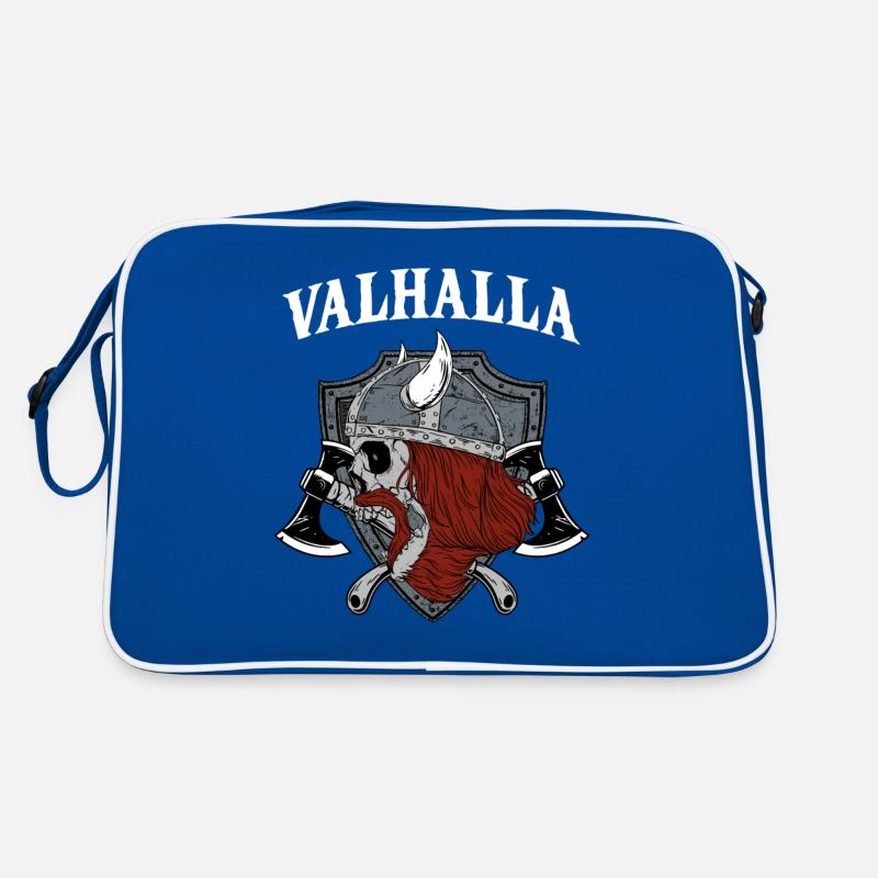 Valhalla I Wikinger Krieger Retro Tasche