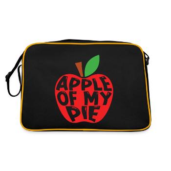 Apple Pie Apple Of My Pie Cooking Fruit Pastries - Retro Bag - black/gold - Back
