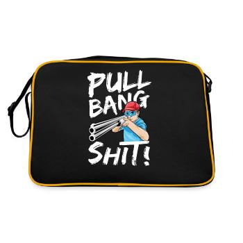 Pull Bang Shit Clay Pigeon Shooting Sport Shooting - Sac Retro - noir/or - Dos