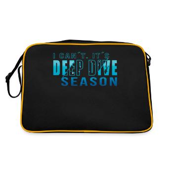 Tief Tauchen Freedive DeepDive - Retro Tasche - Schwarz/Gold - Hinten