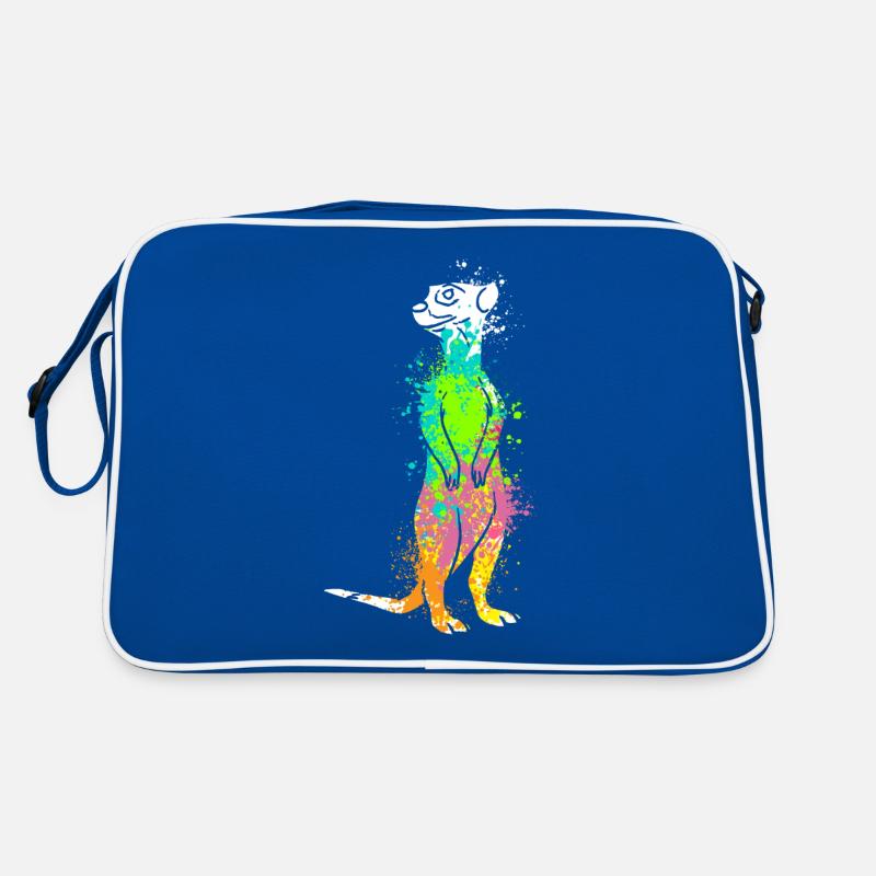 Splash Art Surikate Erdmännchen Retro Tasche