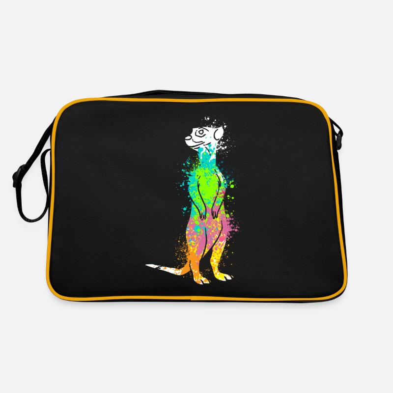 Splash Art Surikate Meerkats Retro Bag
