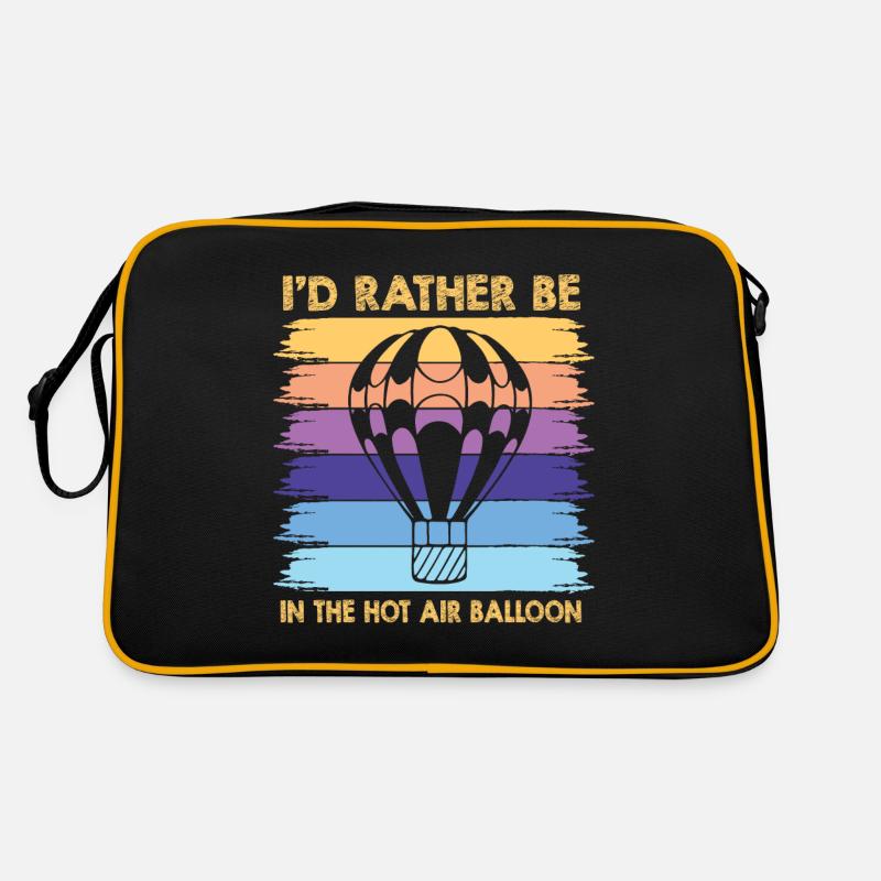 Heißluftballon & Ballon Fahrer Geschenk Retro Tasche