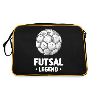Vintage Futsal Legend Player Ball - Retro Bag - black/gold - Back
