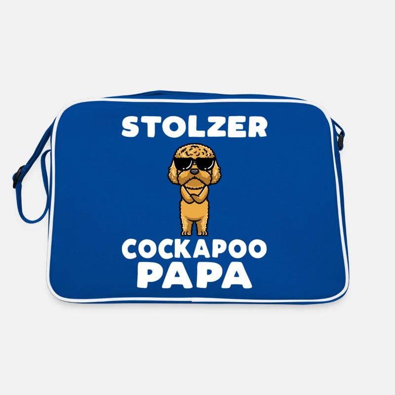 Stolzer Cockapoo Papa Retro Tasche