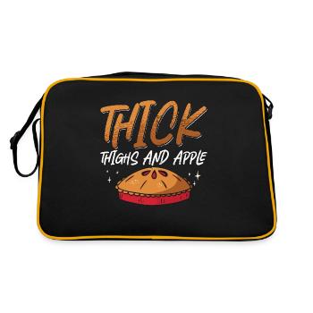 Tarte aux pommes Cuisses épaisses et cuisson aux pommes - Sac Retro - noir/or - Dos