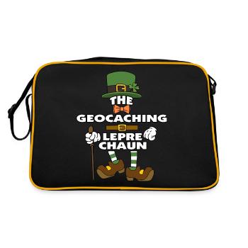 Le lutin Geocaching St Patrick’s Day - Sac Retro - noir/or - Dos