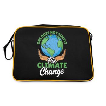 On ne se contente pas de régler le problème du changement climatique à l’échelle mondiale - Sac Retro - noir/or - Dos