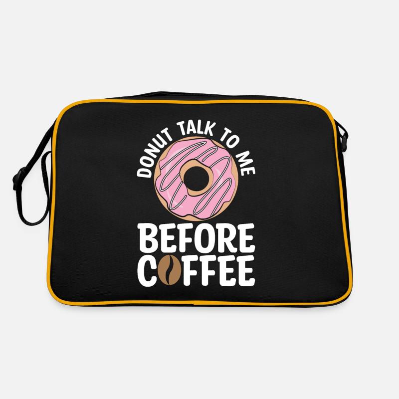 Coffee & Doughnuts Donut Talk To Me Breakfast Retro Bag