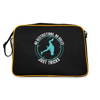 Tricking Just Tricks Funny Freestyle Acrobatics - Retro Bag - black/gold - Back