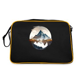 The mountains are calling Explore the mountains - Retro Bag - black/gold - Back