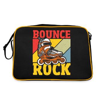 Rebondir Rock Roller Patineur - Sac Retro - noir/or - Dos