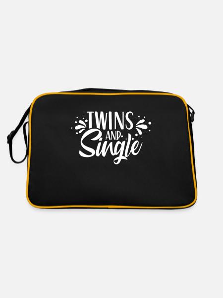 Gemini and Single Sarcastic Gemini Humor - Retro Bag - black/gold - Back