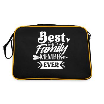 Le meilleur membre de la famille de tous les temps - Sac Retro - noir/or - Dos